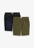 Lot de 2 bermudas en jean extensible, Regular, bonprix