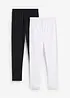 Lot de 2 leggings avec finition dentelle, bonprix