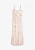 Robe longue en mesh imprimé, bonprix