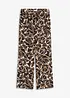 Pantalon palazzo, aspect lin, bonprix