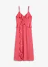 Chiffon-Midikleid mit Volants, bonprix