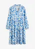 Robe à col Henley en viscose fluide, bonprix