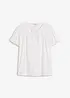 T-shirt avec lien à l'encolure, bonprix