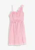 Robe une épaule en tulle délicat, bonprix