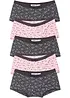 Lot de 5 culottes avec coton doux, bonprix