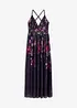Robe longue en tulle délicat avec bretelles, bonprix