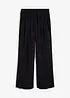 Pantalon palazzo en viscose douce, bonprix