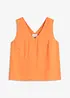 Blouse sans manches en viscose mélangée, bonprix