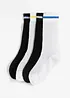 Tennissocken mit Struktur mit Bio-Baumwolle (4er Pack), bonprix
