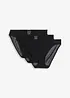 Lot de 3 slips en mesh, bonprix