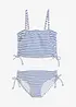 Bikini bandeau (ens. 2 pces) à bretelles amovibles, bonprix