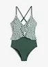 Maillot 1 pièce à volants, bonprix