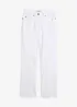 Jean droit taille mi-haute, extensible, bonprix