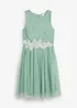Robe midi avec empiècement dentelle, bonprix