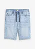 Bermuda taille élastiquée en léger denim, slim, bonprix