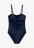 Maillot 1 pièce sculptant en matière brillante, maintien modéré, bonprix