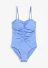 Maillot 1 pièce sculptant en matière brillante, maintien modéré, bonprix