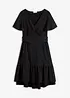 Jerseykleid aus leichtem Crêpe mit Flügelärmel, bonprix