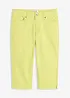 Pantalon corsaire taille élastiquée, bonprix