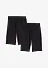 Radlerhose aus elastischem Bio-Baumwoll-Mix (2er Pack), bonprix