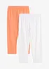 Lot de 2 leggings 3/4, bonprix
