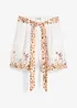 Shorts aus reinem Leinen mit floralem Druck, bonprix
