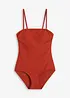 Maillot 1 pièce sculptant en matière texturée, maintien modéré, bonprix