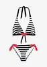 Bikini dos nu (ens. 2 pces) à nouettes, bonprix