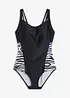Maillot 1 pièce sculptant en polyamide recyclé, maintien modéré, bonprix