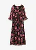 Robe longue en crêpe, bonprix