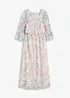 Robe longue en crêpe, bonprix