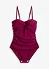 Maillot 1 pièce sculptant effet croisé, maintien modéré, bonprix