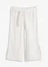 Pantalon de plage en gaze de coton, longueur 3/4, bonprix