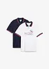 Lot de 2 polos 100% coton, bonprix