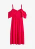 Robe à volants en viscose texturée, bonprix