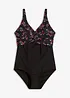 Maillot 1 pièce sculptant, maintien léger, bonprix