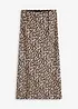 Jupe midi en satin, bonprix