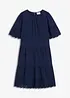 Kleid aus Musselin mit Lochstickerei, bonprix
