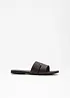 Mules en cuir, bonprix