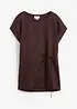 Shirt aus reinem Leinen mit Webbesatz, bonprix