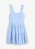 Minikleid aus luftigem Leinen-Mix, bonprix