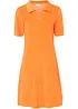 Robe longueur genou en tissu éponge avec col polo, bonprix