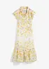 Robe longue en ramie avec un bel imprimé floral, bonprix