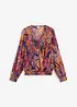 Blouse imprimée en crêpe, bonprix