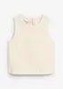 Blouse sans manches en lin mélangé rafraîchissant, bonprix