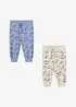 Lot de 2 pantalons bébé en coton, bonprix