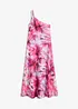 One-Shoulder-Kleid aus strukturiertem Crepe, bonprix