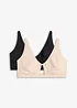 Lot de 2 soutiens-gorge bralette coton, bonprix