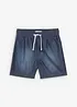 Short en jean 100% coton, taille élastiquée, regular, bonprix