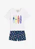 T-shirt et short 100% coton (ens. 2 pces), bonprix